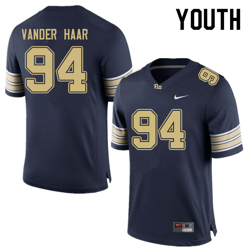 Youth #94 Sam Vander Haar Pitt Panthers College Football Jerseys Sale-Navy